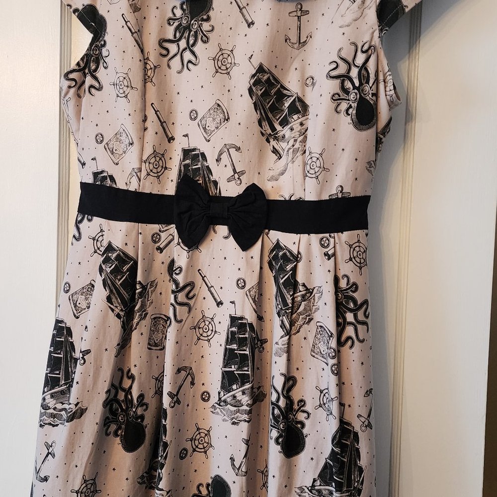 SOURPUSS LIZZIE DRESS KRAKEN'S REVENGE TAN----retired----04/13/2013  Size XXL